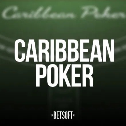 Caribbean Poker slot logo by Betsoft Gaming at CrownJewelz