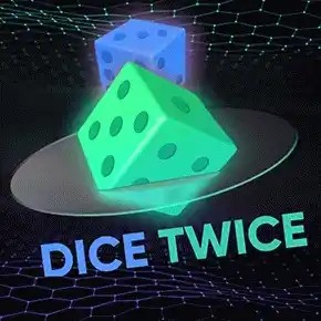 Dice Twice logo – Crash Games by Turbo Games at CrownJewelz