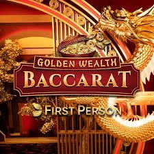Golden Wealth Baccarat slot icon by Evolution, available at CrownJewelz