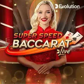Try Super Speed Baccarat slot by Evolution on crownjewelz.win – logo image